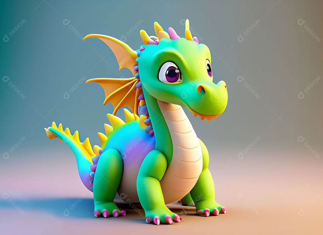 Ilustração de fantasia de dragão bonitinho