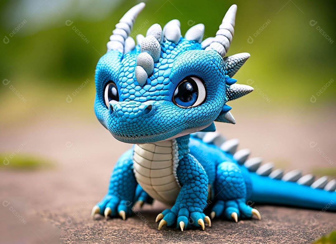 Ilustração de fantasia de dragão bonitinho