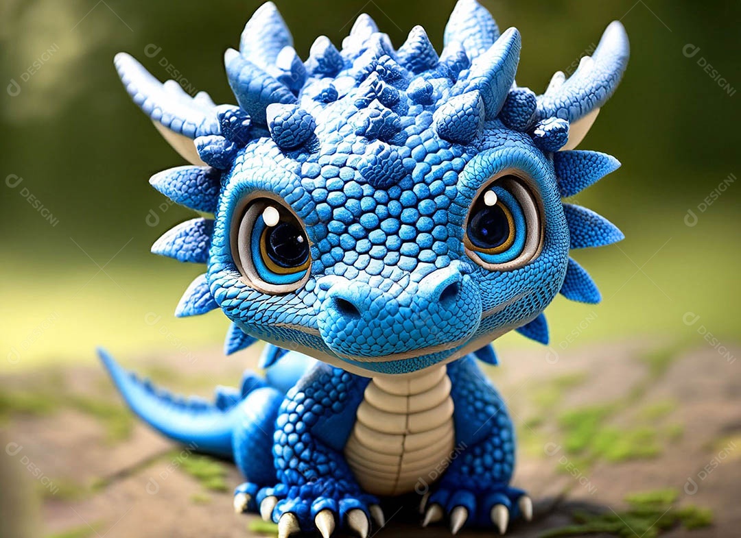 Ilustração de fantasia de dragão bonitinho