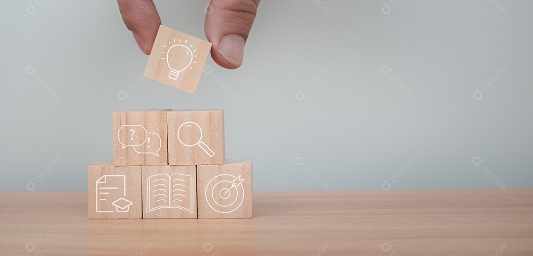 Imagem do conceito de educação. Idéia criativa e inovação.