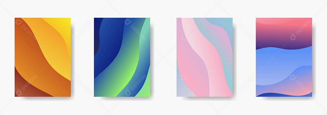 Conjunto de Capa de Brochura Modelo PSD