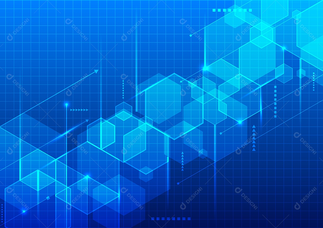 Background Futurista Na Formas Abstrata Vetor EPS