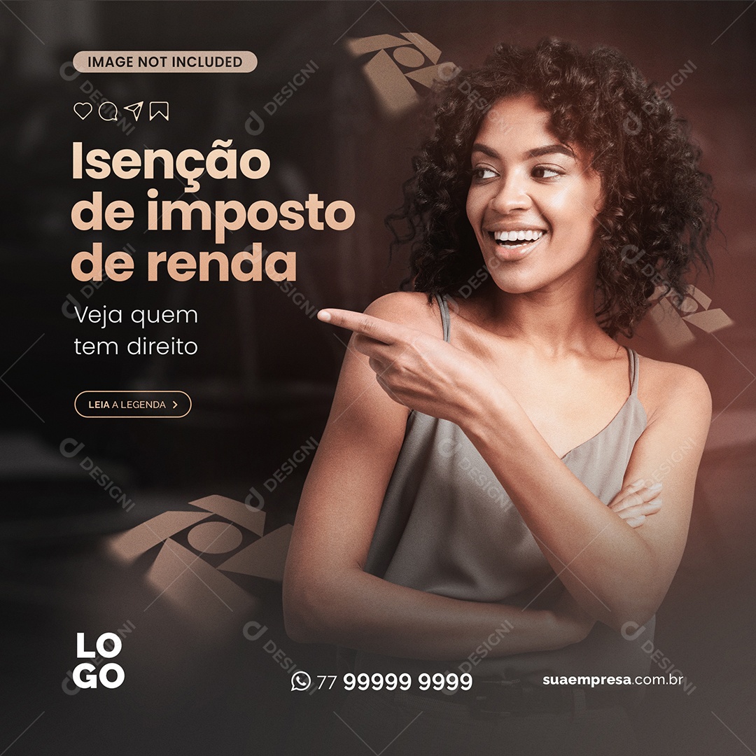 Isenção de Imposto de Renda Social PSD Editável