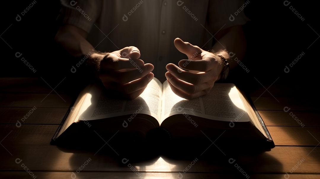 Cristão lendo a bíblia