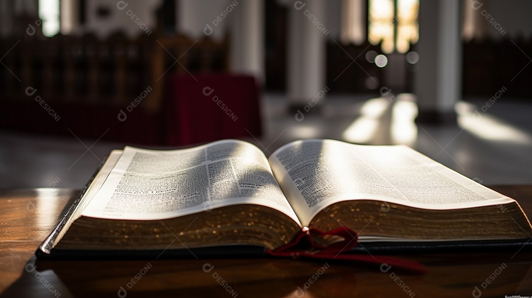 Detalhes da bíblia na igreja