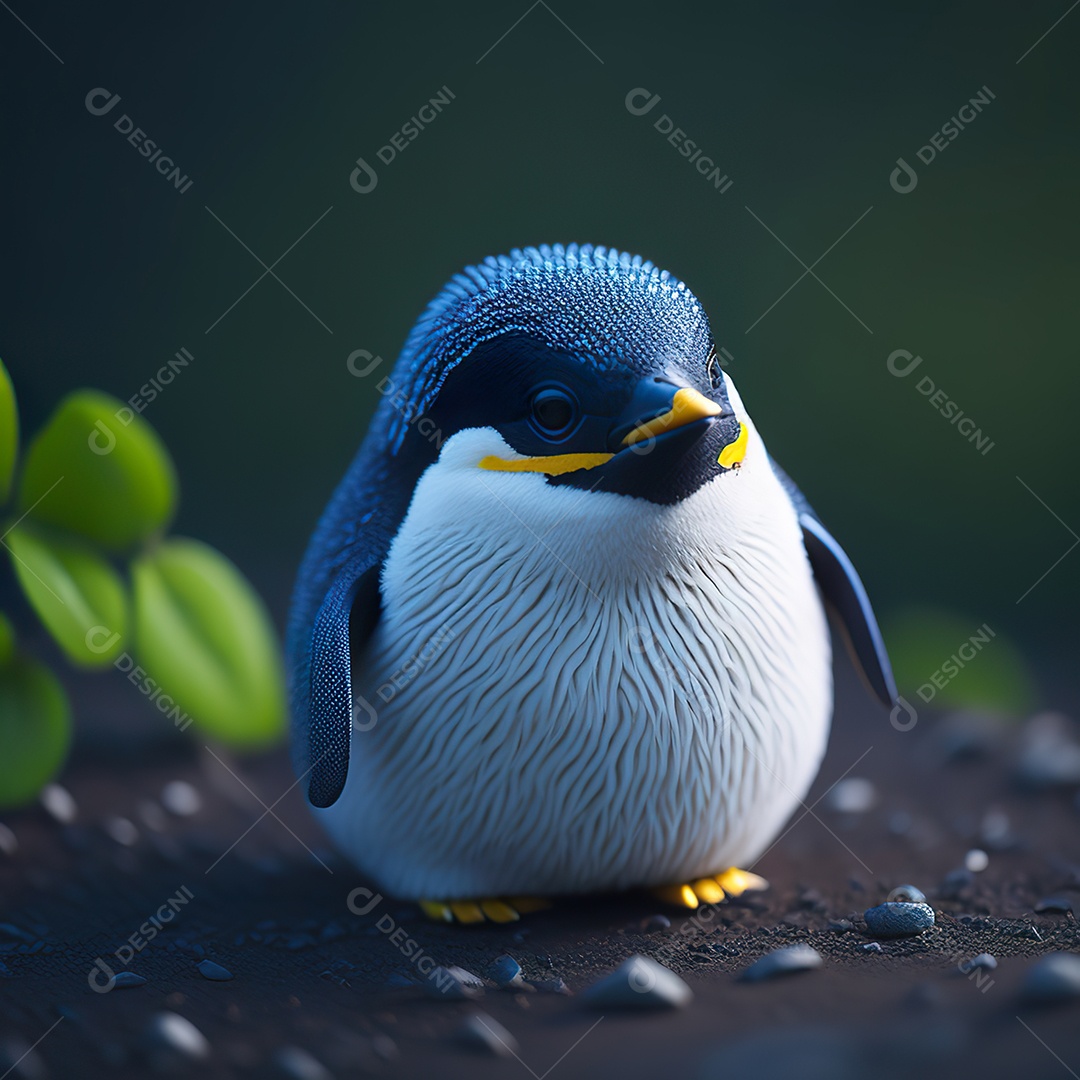 Imagem realista de pinguim