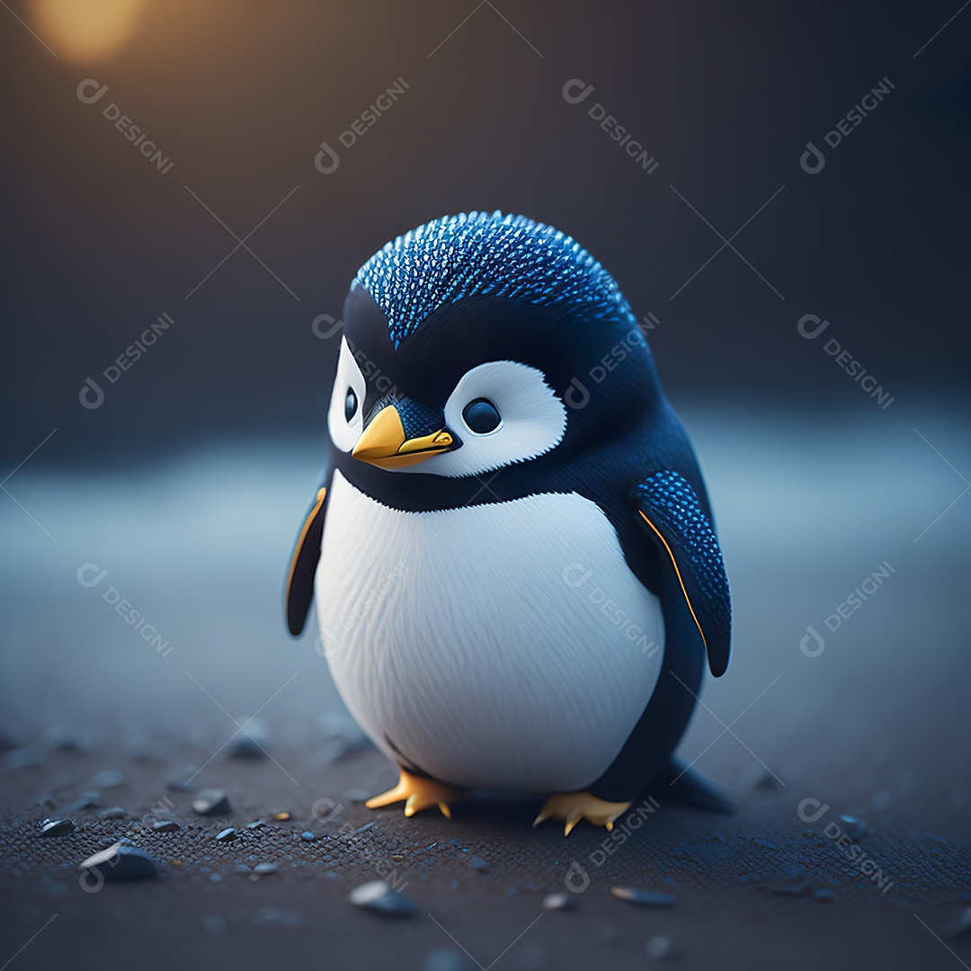Imagem realista de pinguim