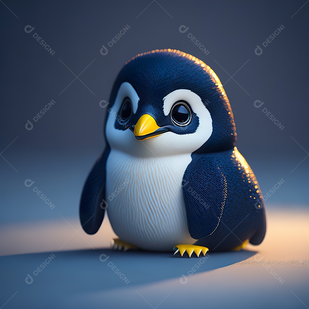 Imagem realista de pinguim