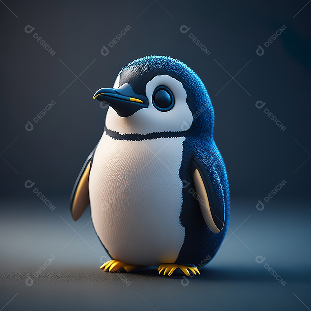 Imagem realista de pinguim