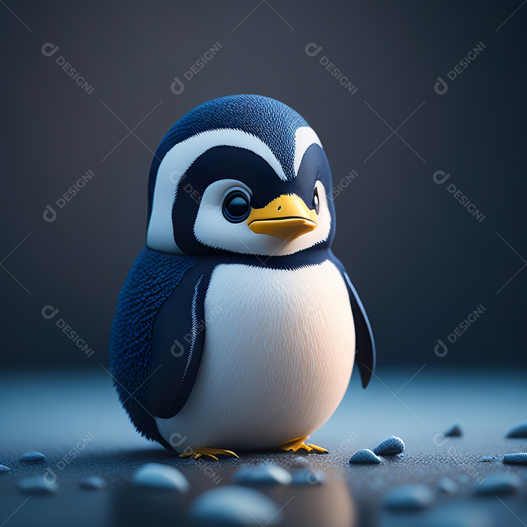 Imagem realista de pinguim