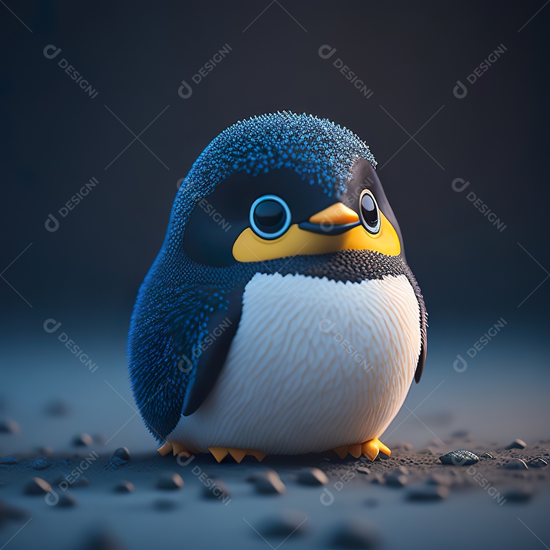 Imagem realista de pinguim
