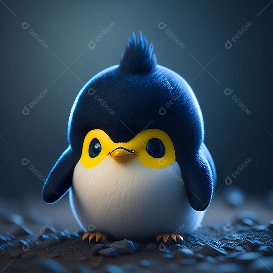 Imagem realista de pinguim