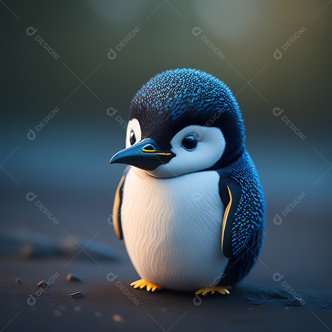 Imagem realista de pinguim