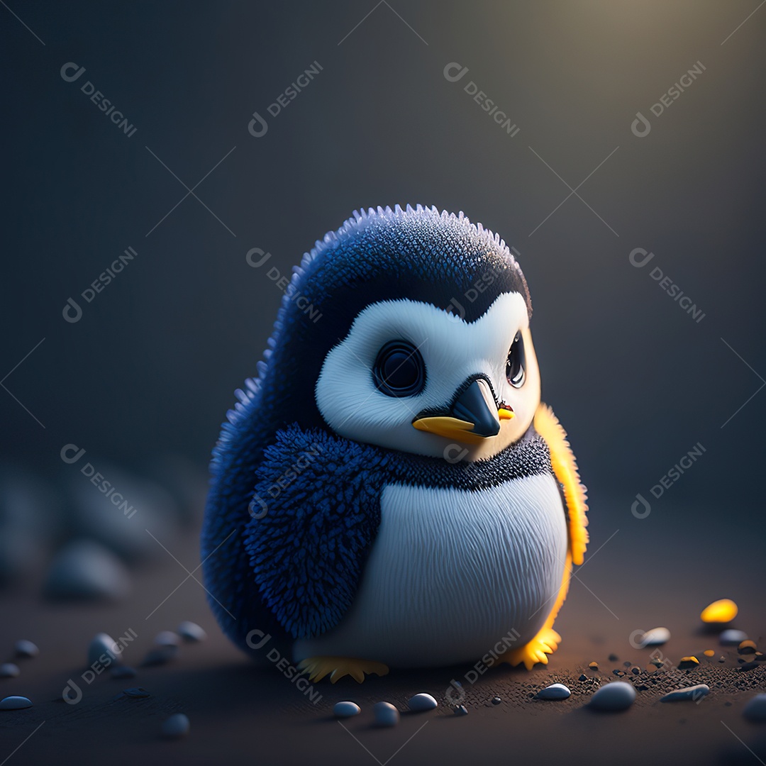 Imagem realista de pinguim