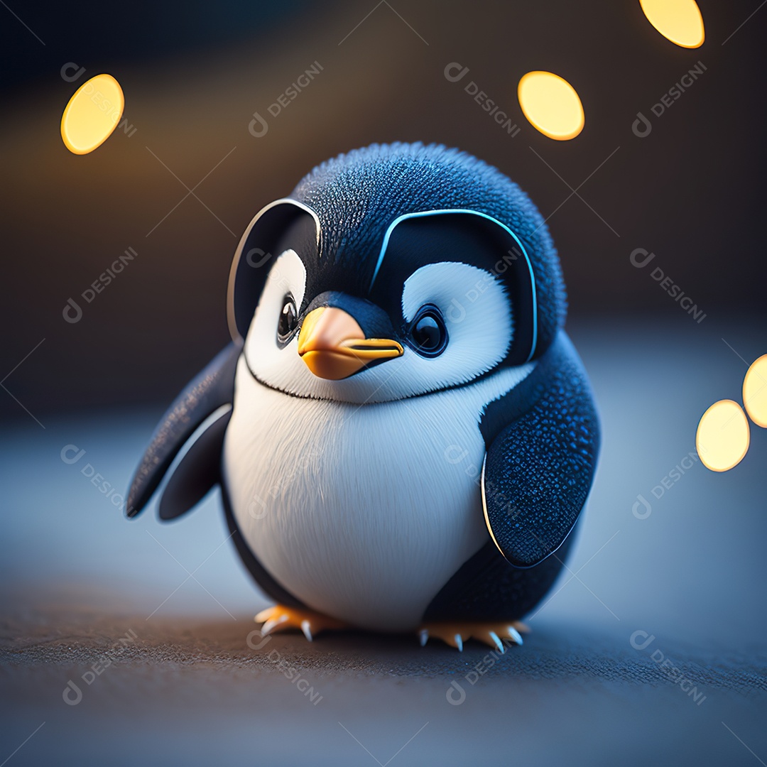 Imagem realista de pinguim