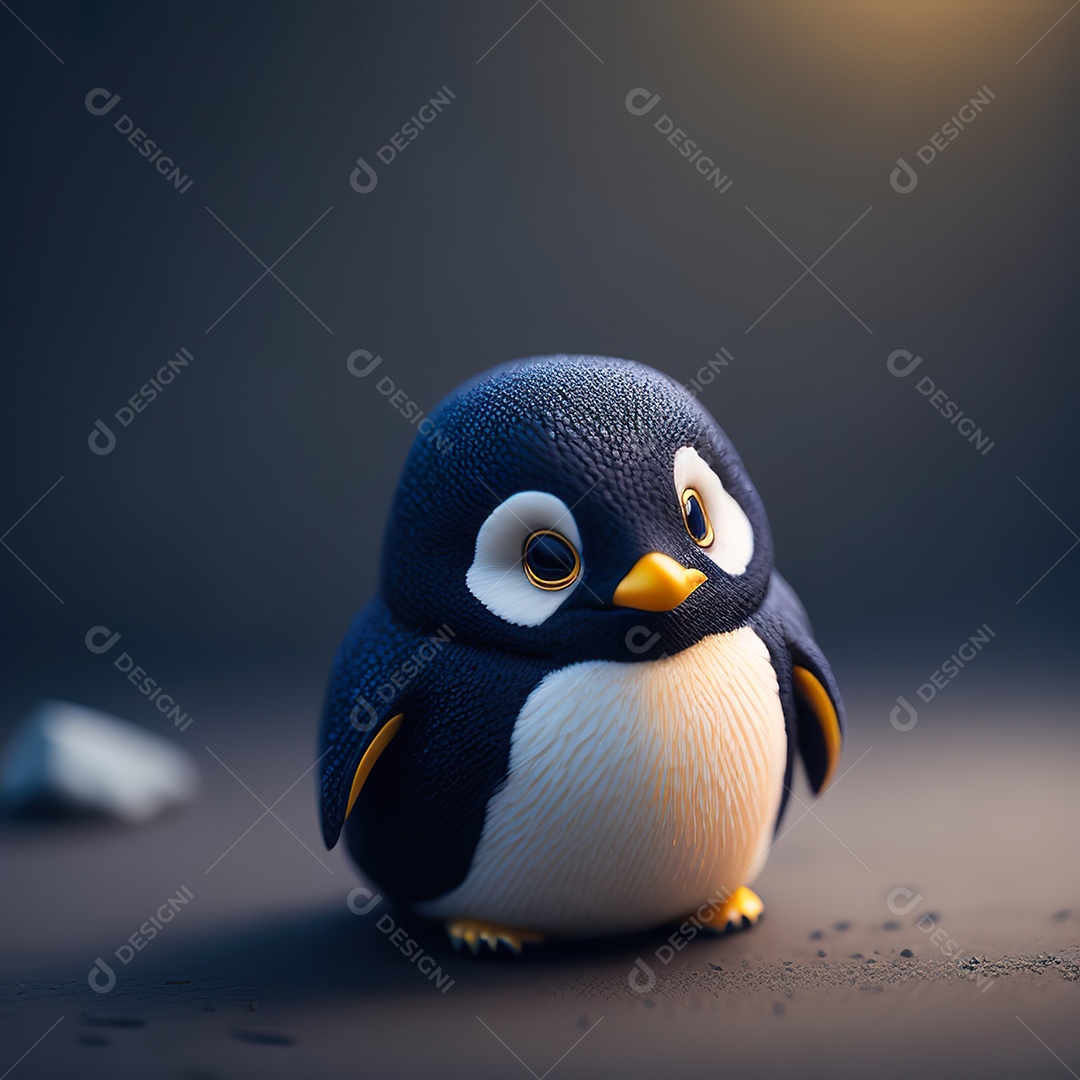 Imagem realista de pinguim