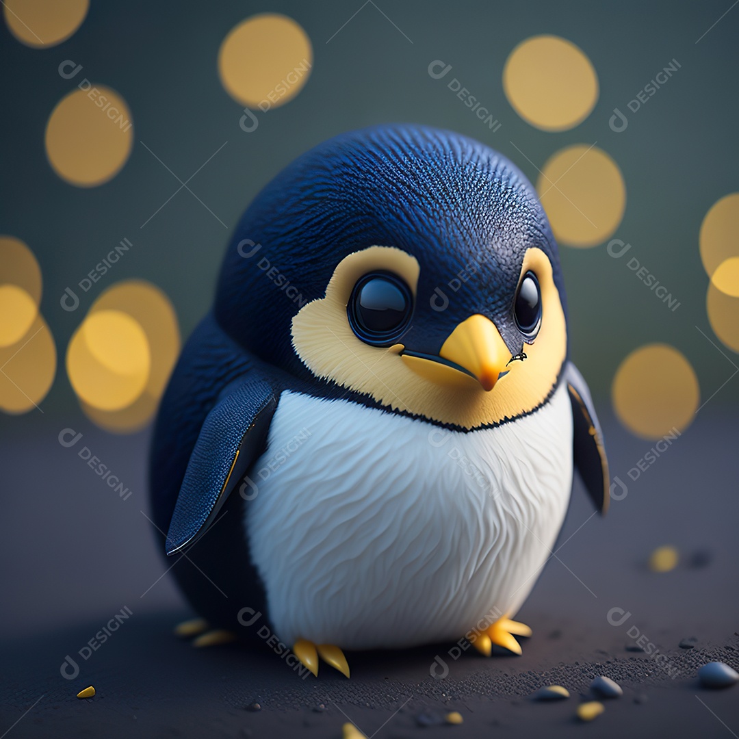 Imagem realista de pinguim