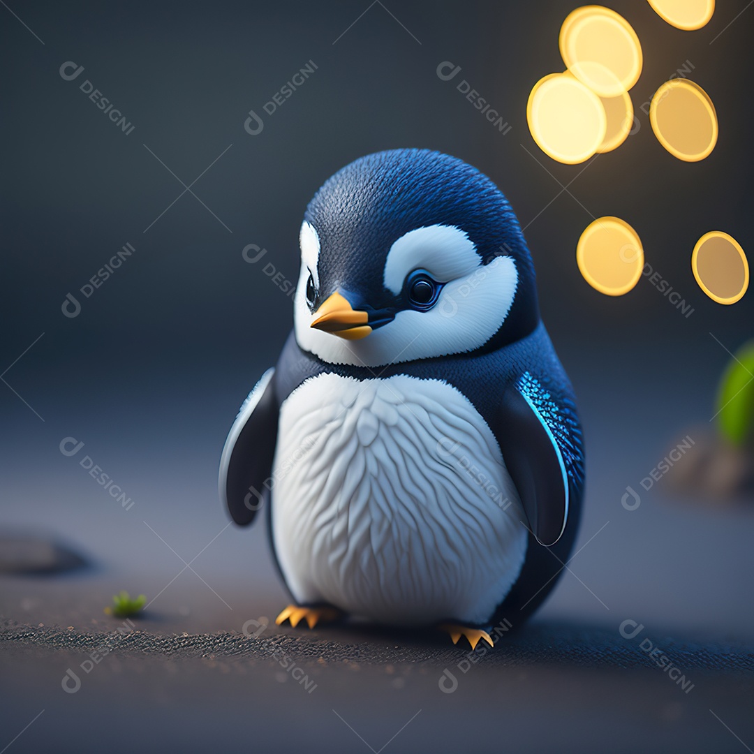 Imagem realista de pinguim