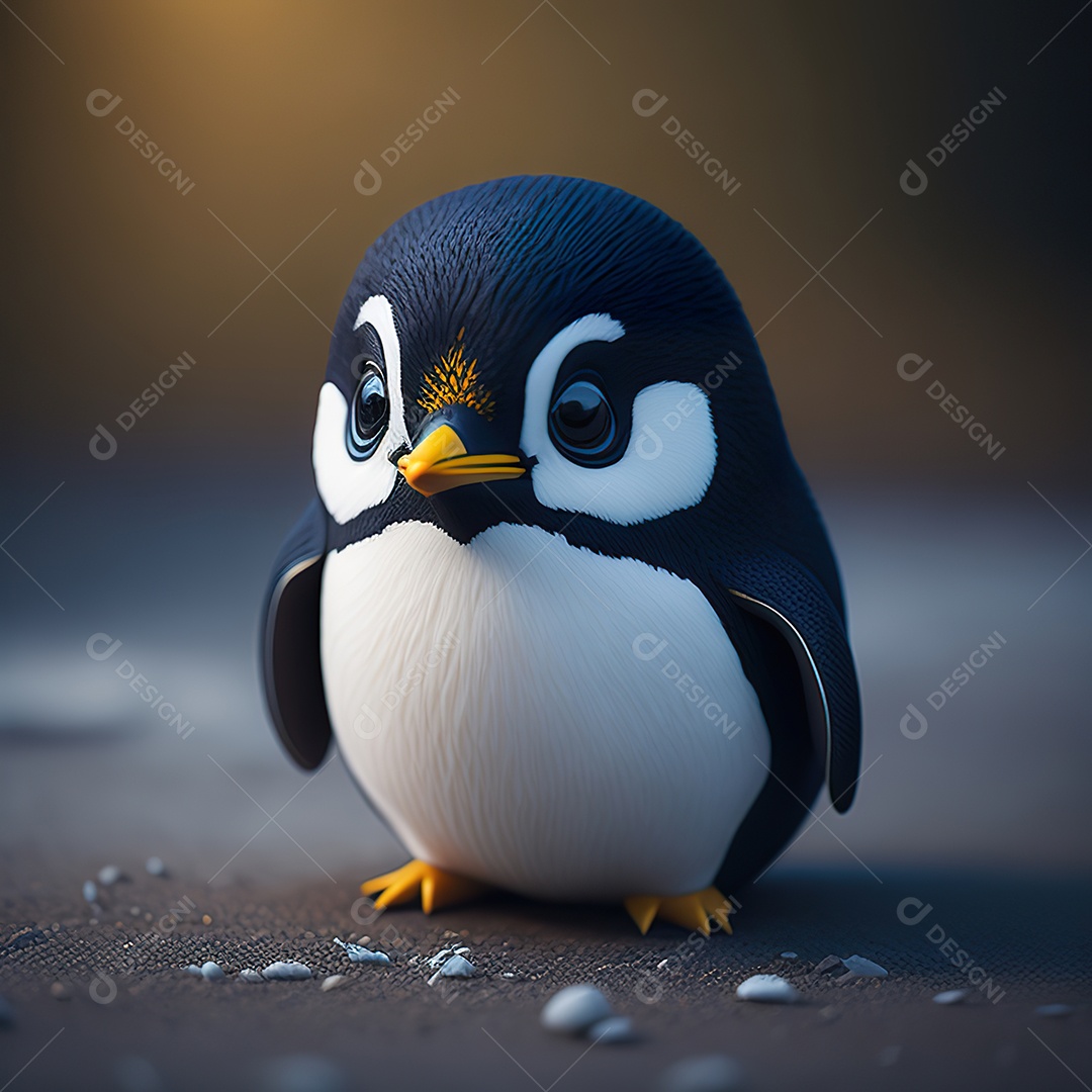 Imagem realista de pinguim