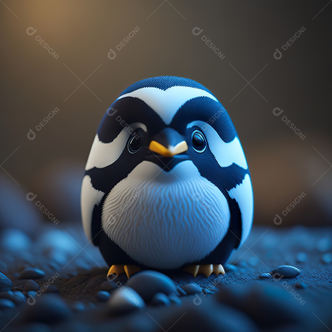 Imagem realista de pinguim