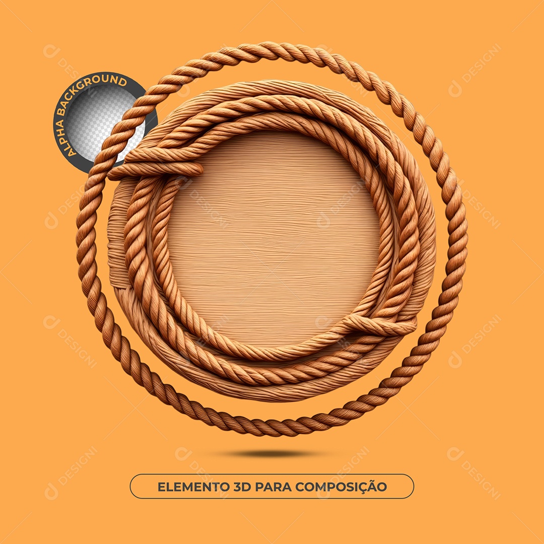 Painel de Madeira Elemento 3D Para Composição PSD