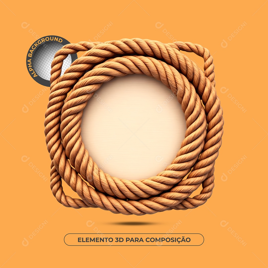 Painel de Madeira Elemento 3D Para Composição PSD