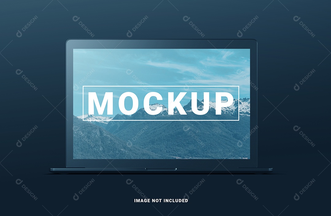 Mockup Laptop Logotipo PSD Editável