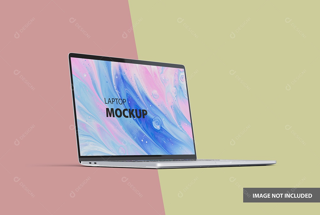 Mockup Laptop Logotipo PSD Editável