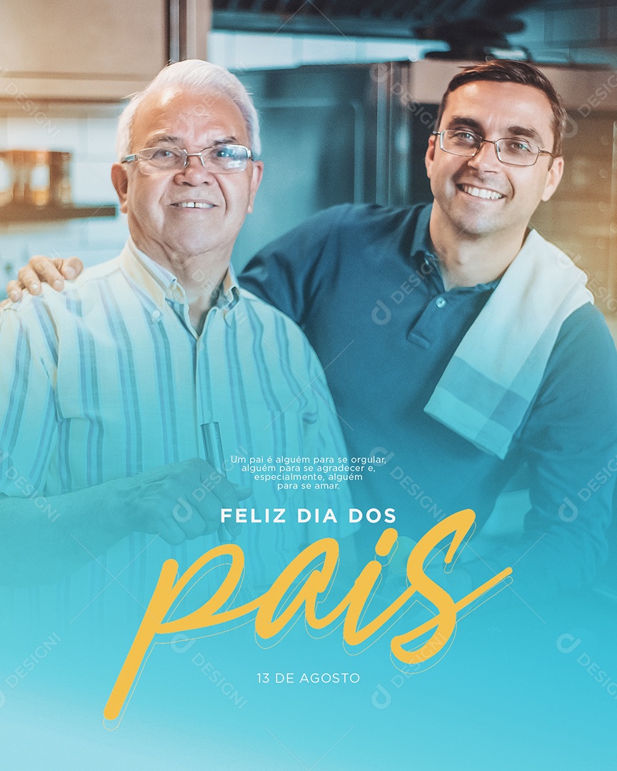 Social Media Feliz Dia Dos Pais Alguém Para Se Orgulhar PSD Editável