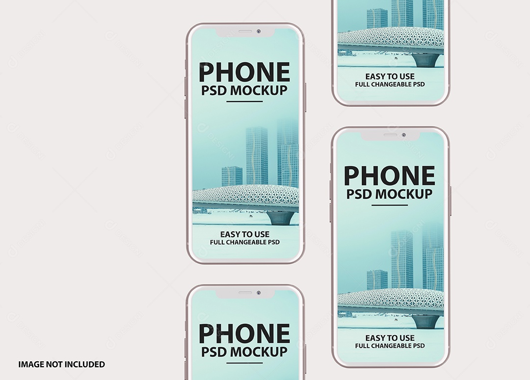 Mockup Phone Logotipo PSD Editável