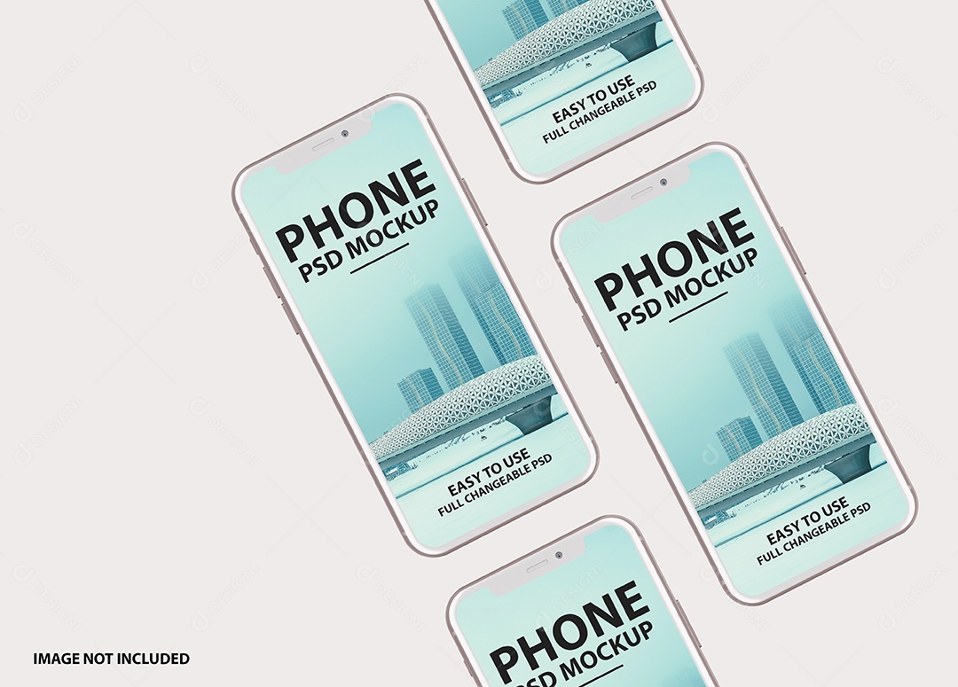 Mockup Phone Logotipo PSD Editável