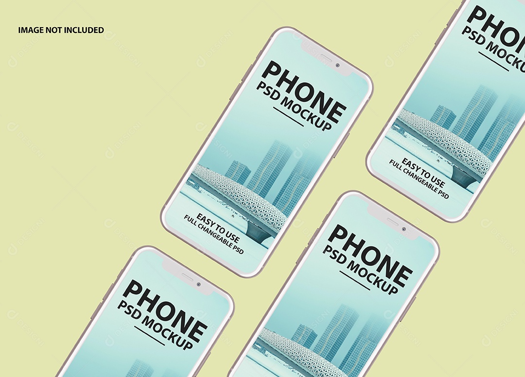 Mockup Phone Logotipo PSD Editável