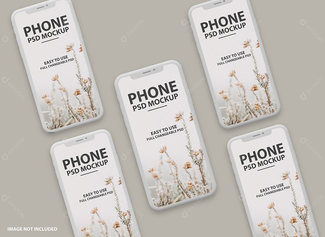 Mockup Phone Logotipo PSD Editável