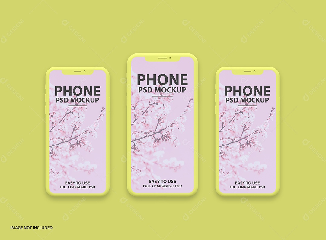 Mockup Phone Logotipo PSD Editável