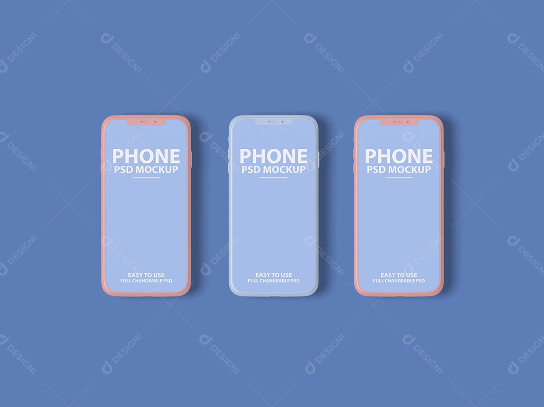 Mockup Phone Logotipo PSD Editável