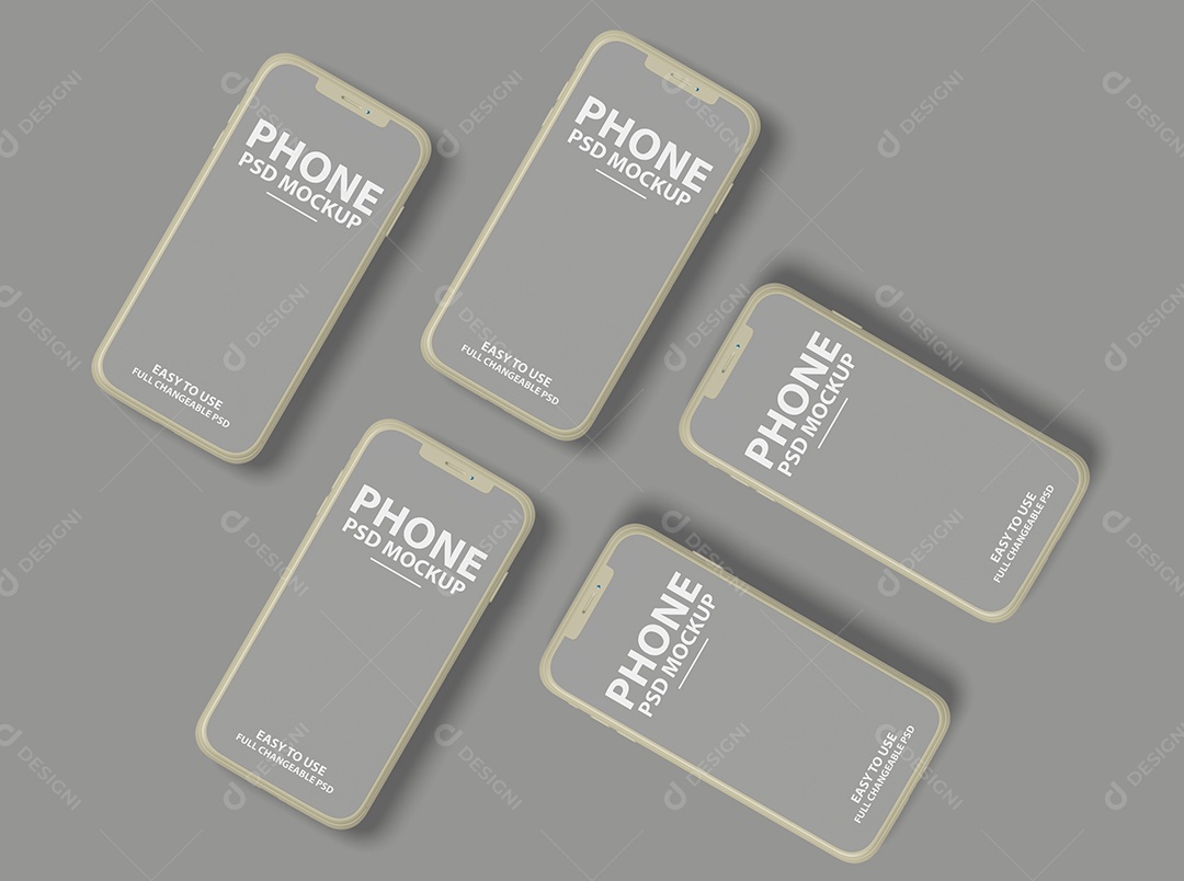 Mockup Phone Logotipo PSD Editável