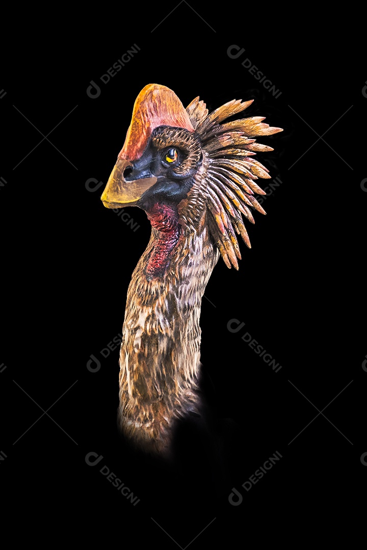 Belo dinossauro sobre fundo isolado