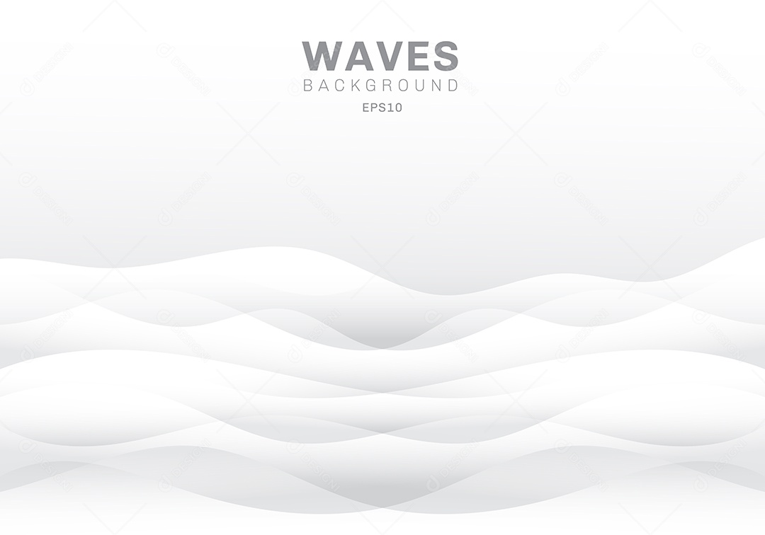 Background Formas Branca Onduladas Vetor EPS