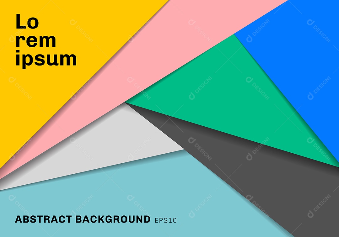 Background Cortes De Papel Em Formas De Triângulos Vetor EPS