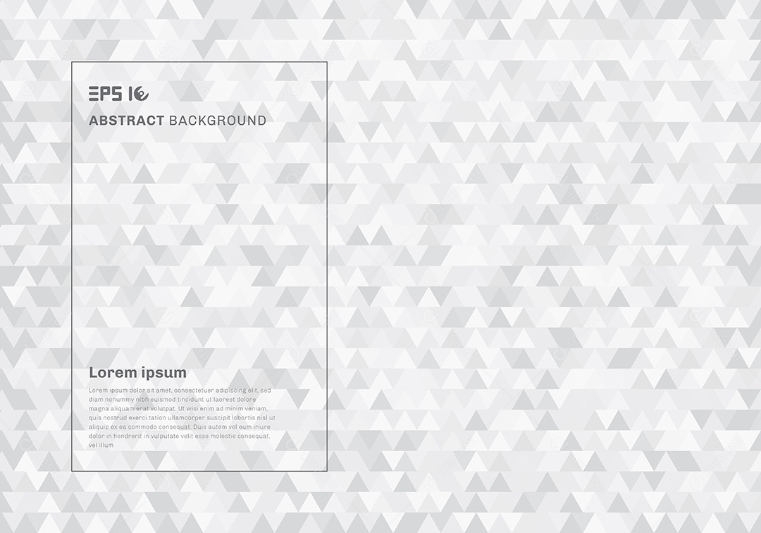 Background Triângulos Geométricos Brancos  Vetor EPS