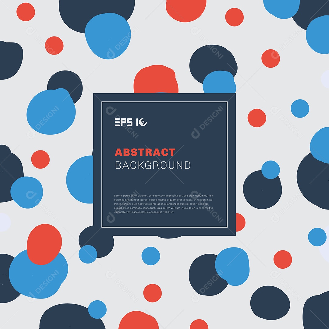 Background Círculos Formas Geométricas Abstrata Vetor EPS