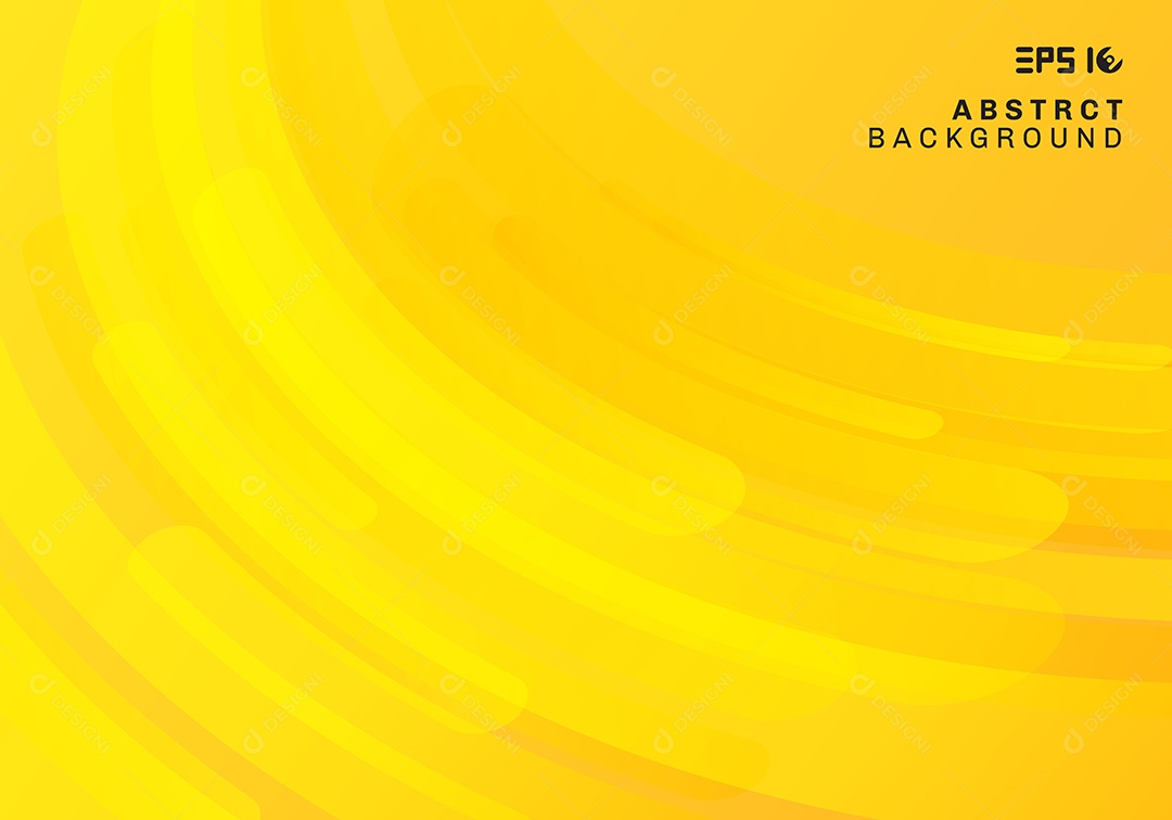 Background Amarelo Formas Onduladas Abstrata Vetor EPS