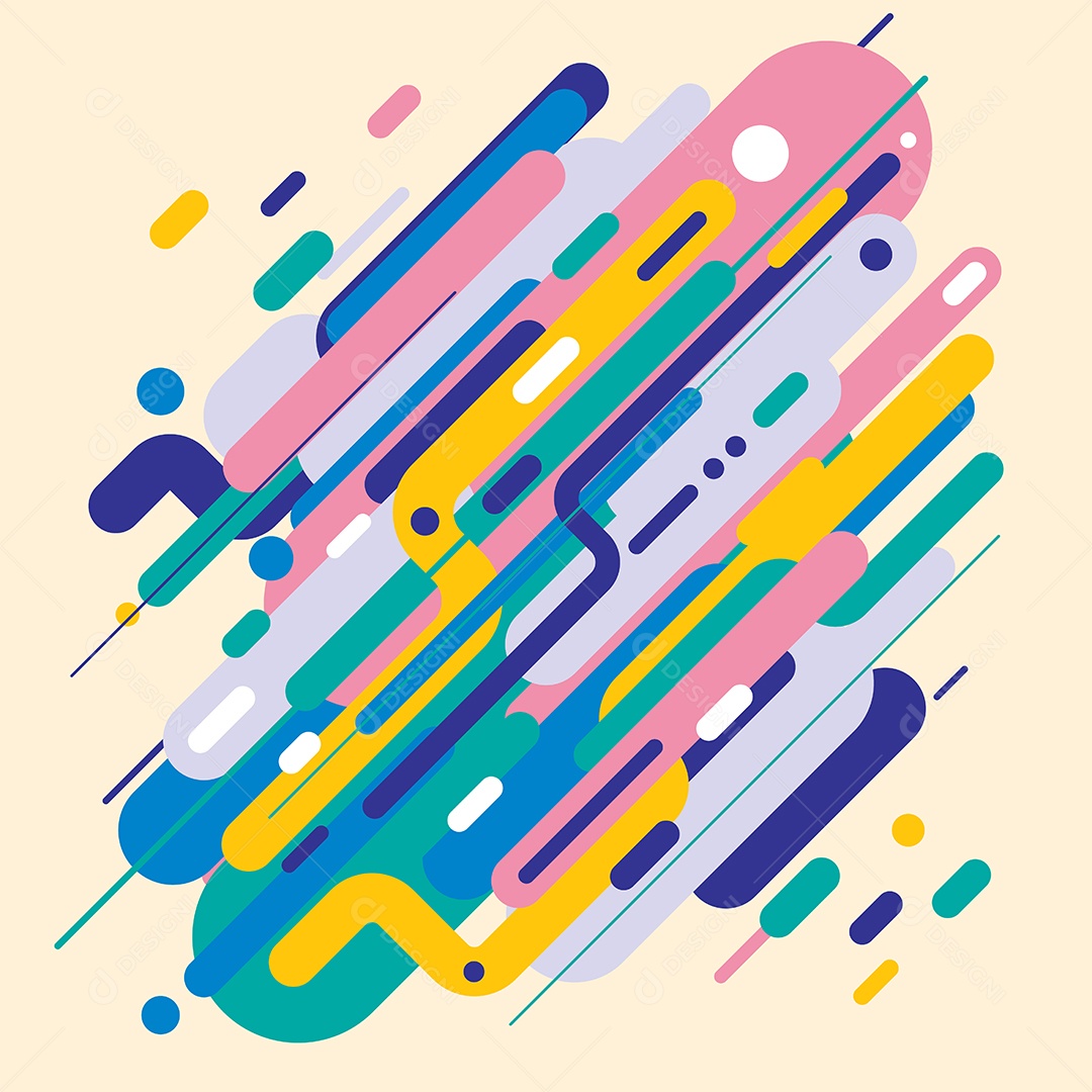 Background Formas Arredondadas Abstrata Vetor EPS