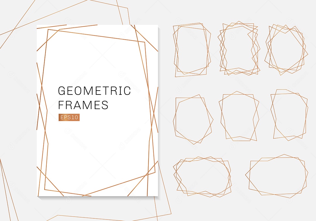 Conjuntos De Quadros Abstrata Vetor EPS