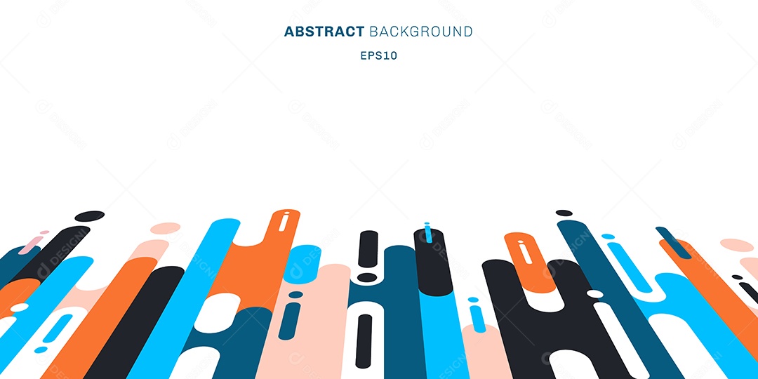 Background Linhas Arredondadas Forma Abstrata Vetor EPS