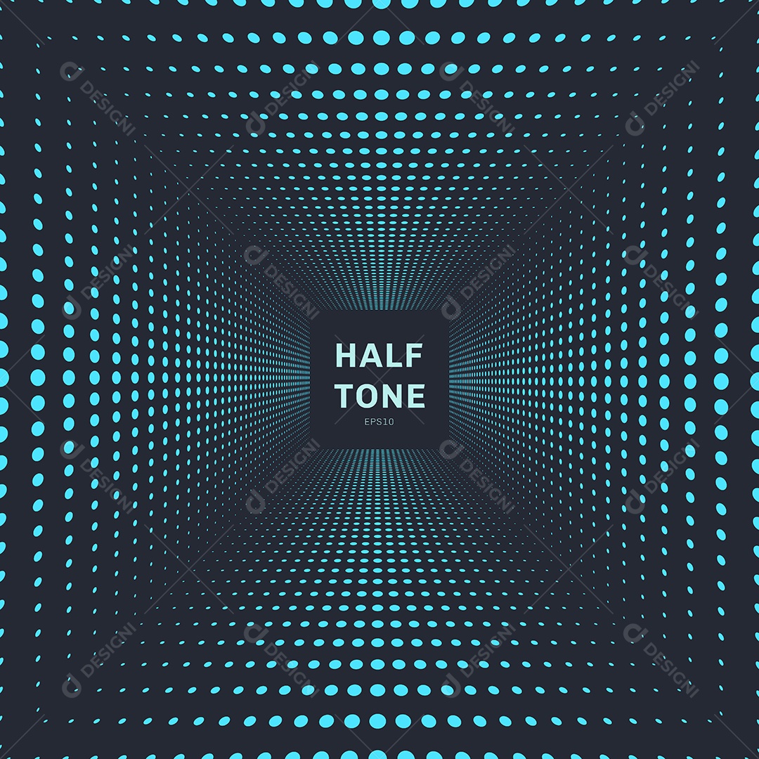 Background Perspectiva Meio Tom Abstrato Vetor EPS