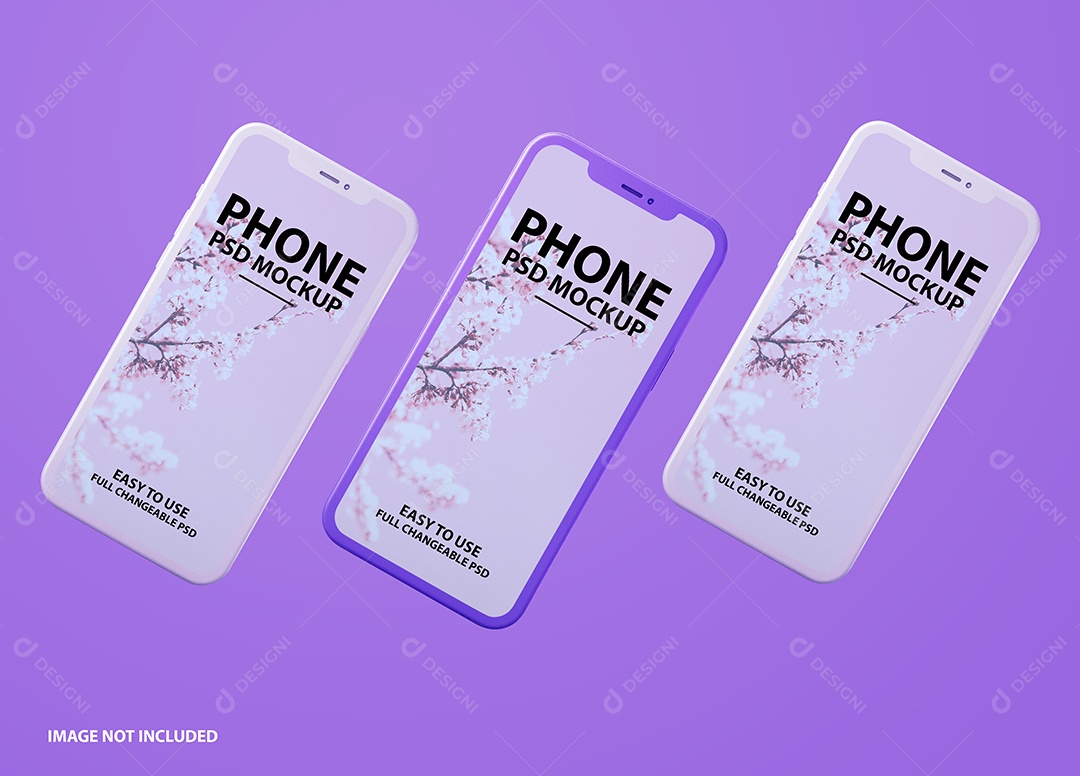 Mockup Phone Logotipo PSD Editável