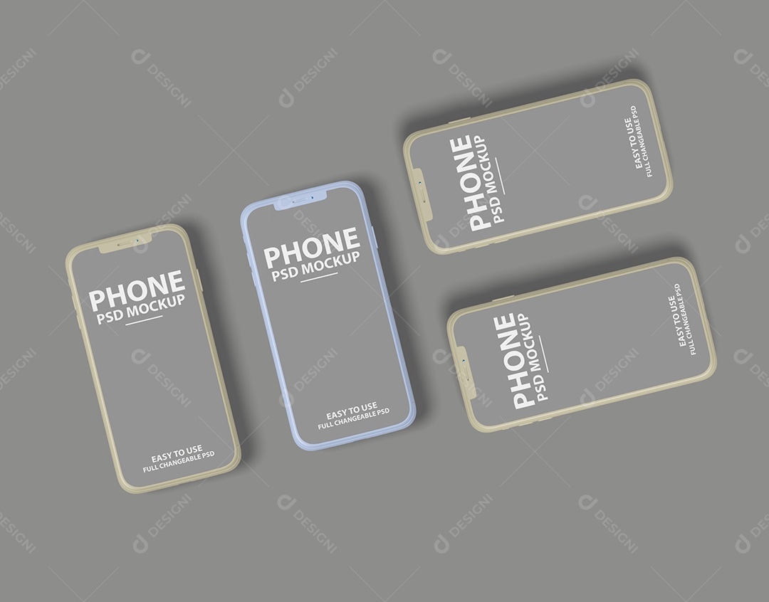 Mockup Phone Logotipo PSD Editável