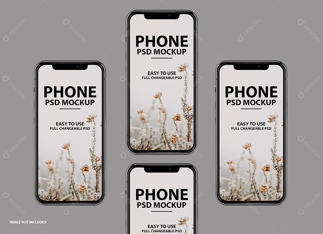 Mockup Phone Logotipo PSD Editável