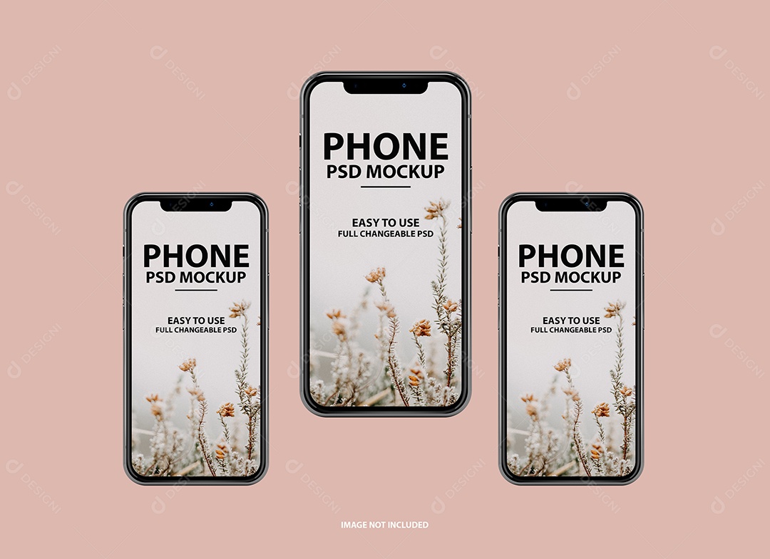 Mockup Phone Logotipo PSD Editável